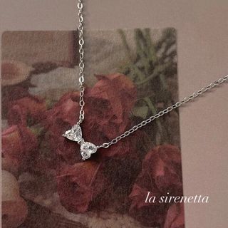 silver ribbon necklace(ネックレス)