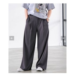 スピックアンドスパン(Spick & Span)のSpick and Span シルキードレープ2タックワイドパンツ(カジュアルパンツ)