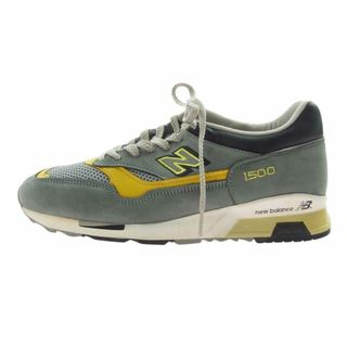 ニューバランス(New Balance)のNEW BALANCE ニューバランス スニーカー M1500GYM 観賞用 英国製 1500 スエード メッシュ スニーカー グレー イエロー グレー系 イエロー系 9.5D【中古】(スニーカー)