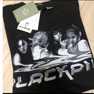 エイチアンドエム(H&M)の完売品　H&M BLACKPINK Tシャツ 新品タグ付き　Mサイズ(Tシャツ/カットソー(半袖/袖なし))