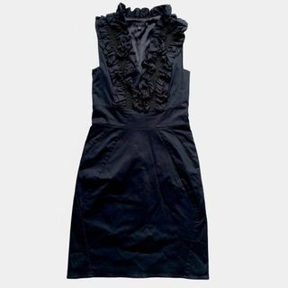 TED BAKER - 美品　TED BAKER  テッドベイカー　ワンピース　フリル　黒　ブラック