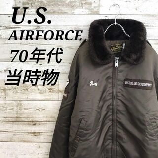 【k7077】USA製70sフライトジャケットTINBERKING民間品B-15(その他)