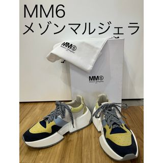 エムエムシックス(MM6)のエムエムシックスmm6 メゾンマルジェラ 厚底ダッドスニーカー イエロー新品40(スニーカー)