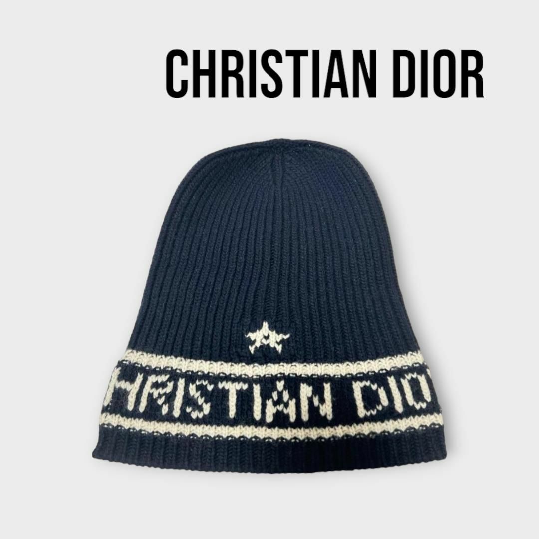 クリスチャンディオール  ロゴ ニットキャップ クリスチャンディオール ロゴ ニットキャップ