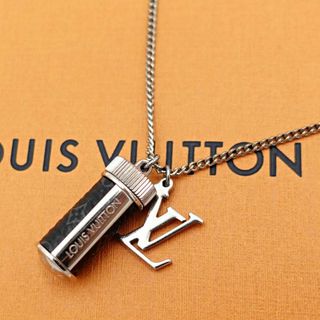 ルイヴィトン(LOUIS VUITTON)のルイヴィトン エクリプス チャームズ ネックレス シルバー モノグラム メンズ(ネックレス)