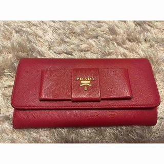 プラダ(PRADA)のPRADA プラダ 長財布 リボン(財布)