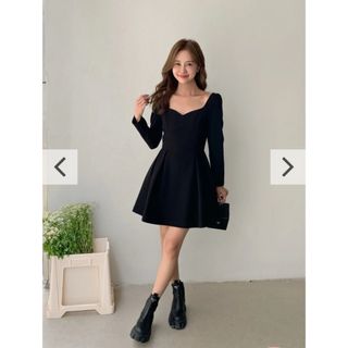 バースデーバッシュ(BIRTHDAY BASH)のBALLOON MIDI DRESS (ひざ丈ワンピース)