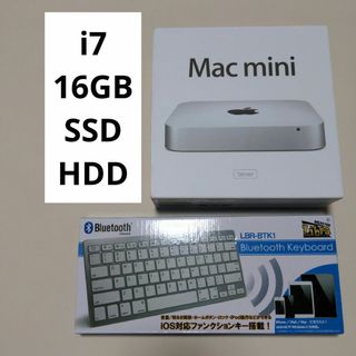 アップル(Apple)のMac mini server i7 2012 RAM16GB SSD+HDD(デスクトップ型PC)