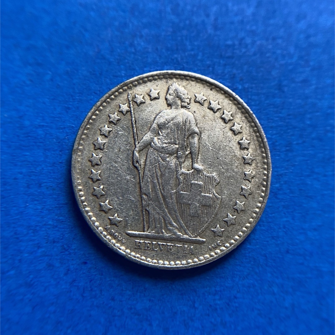 スイス 1/2フラン銀貨 ⑳ 1950年 古銭 Silver シルバーの通販 by スイス 1/2フラン銀貨 ⑳ 1950年 古銭 Silver シルバーの通販 by