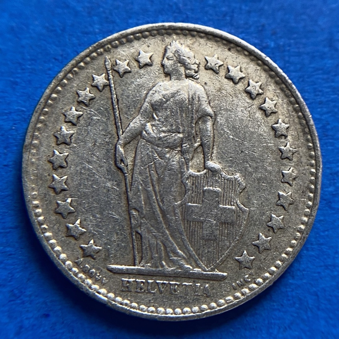 スイス 1/2フラン銀貨 ⑳ 1950年 古銭 Silver シルバーの通販 by スイス 1/2フラン銀貨 ⑳ 1950年 古銭 Silver シルバーの通販 by