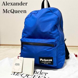 アレキサンダーマックイーン(Alexander McQueen)の極美品　アレキサンダーマックイーン　ナイロンバッグパック　リュック　青(リュック/バックパック)