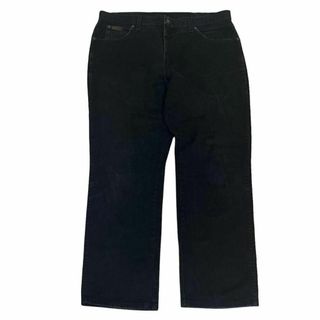 ラングラー(Wrangler)のラングラー ブラックデニム ジーンズ W38 TEXAS 革パッチ z78(デニム/ジーンズ)