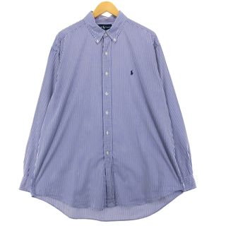 ラルフローレン(Ralph Lauren)の古着 ラルフローレン Ralph Lauren BLAKE 長袖 ボタンダウンストライプシャツ メンズXL /eaa451747(シャツ)