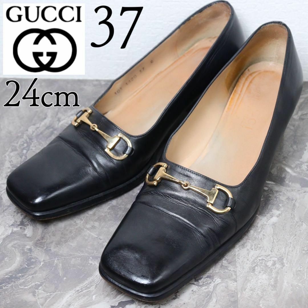 GUCCI グッチ 24 ホースビット ローファー パンプス レザー 黒 | フリマアプリ ラクマ GUCCI グッチ 24 ホースビット ローファー パンプス レザー 黒 | フリマアプリ ラクマ