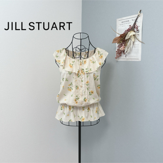 JILLSTUART - ジルスチュアート　1度着用　花柄　ノースリーブ　ブラウス　美品