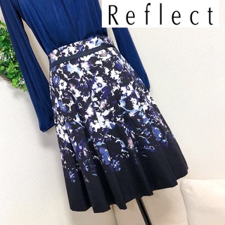 ReFLEcT - リフレクトの洗えるプリントデザインスカートサイズ9