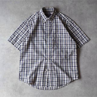 ヴィンテージ(VINTAGE)の00s OLD UNIQLO チェックシャツ 半袖シャツ ボタンダウン(シャツ)