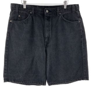 リーバイス(Levi's)の古着 90年代 リーバイス Levi's 550 RELAXED FIT 00レングス ブラックデニムショーツ ショートパンツ メンズw36 ヴィンテージ /eaa382339(ショートパンツ)