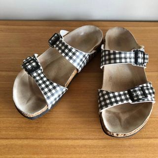 BIRKENSTOCK パピリオ サンダル ギンガムチェック　23(サンダル)