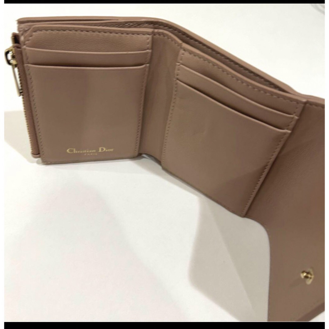 Christian Dior - ディオール 三つ折り 財布 ミニ カーフレザー Christian Dior - ディオール 三つ折り 財布 ミニ カーフレザー
