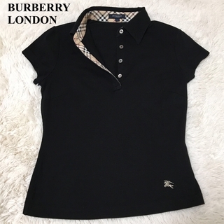 BURBERRY - バーバリーロンドン　ポロシャツ　ノバチェック　ホースロゴ