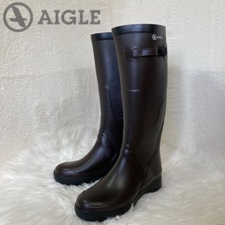 エーグル(AIGLE)の【未使用】エーグル　AIGLE レインブーツ　41 フランス製(長靴/レインシューズ)