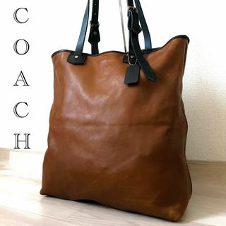 コーチ(COACH)の美品　希少　コーチ　トートバッグ　レザー　ブリーカー　ブラウン 71332(トートバッグ)