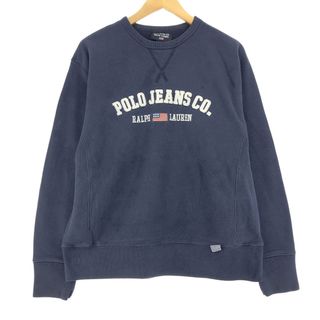 ラルフローレン(Ralph Lauren)の古着 00年代 ラルフローレン Ralph Lauren POLO JEANS COMPANY ロゴスウェットシャツ トレーナー メンズM /eaa410777(スウェット)