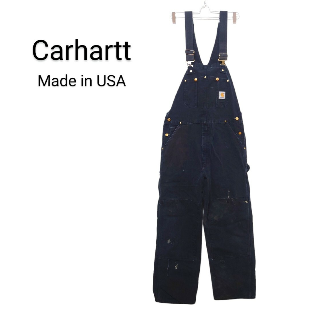 carhartt - 【Carhartt】USA製 ダブルニー ダックオーバーオール A carhartt - 【Carhartt】USA製 ダブルニー ダックオーバーオール A