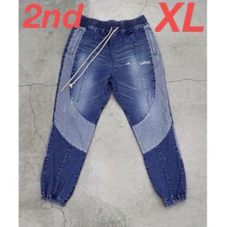 SAPEur DENIM TRACK PANTS "Indigo" XLサイズ(デニム/ジーンズ)