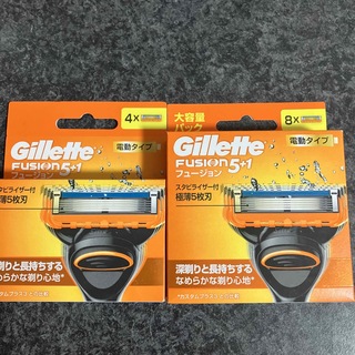 Gillette フュージョン　電動タイプ　替刃　8個入り+4個入り(カミソリ)