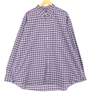 ラルフローレン(Ralph Lauren)の古着 ラルフローレン Ralph Lauren 長袖 ボタンダウンチェックシャツ メンズXXL /eaa451734(シャツ)