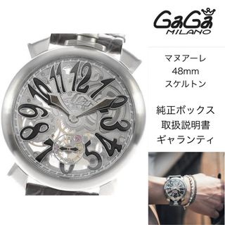 GaGa MILANO - 【値下げ！】GaGa MILANO マヌアーレ48mm スケルトン