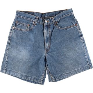 リーバイス(Levi's)の古着 90年代 リーバイス Levi's 550 RELAXED FIT デニムショーツ ショートパンツ USA製 メンズw34 ヴィンテージ /eaa382686(ショートパンツ)