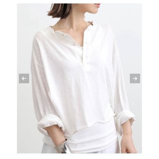 アパルトモンドゥーズィエムクラス(L'Appartement DEUXIEME CLASSE)の 【GOOD GRIEF!/グッド グリーフ】 HENLEY SHORT TOP(Tシャツ(長袖/七分))