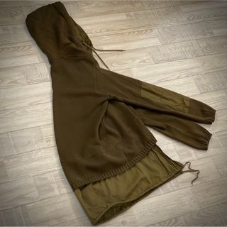 ヘルムートラング(HELMUT LANG)の98AW HELMUT LANG military layerd hoodie(パーカー)