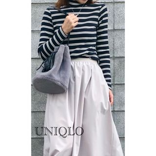 ユニクロ(UNIQLO)のUNIQLO ボーダーカットソー(カットソー(長袖/七分))