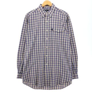 ラルフローレン(Ralph Lauren)の古着 ラルフローレン Ralph Lauren CREEK 長袖 ボタンダウンチェックシャツ メンズL /eaa451269(シャツ)