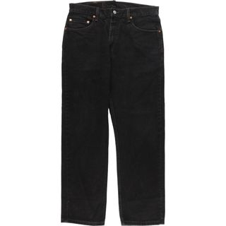 リーバイス(Levi's)の古着 00年代 リーバイス Levi's 505 REGULAR FIT STRAIGHT LEG ブラックデニム テーパードデニムパンツ USA製 メンズw34 /eaa400252(デニム/ジーンズ)