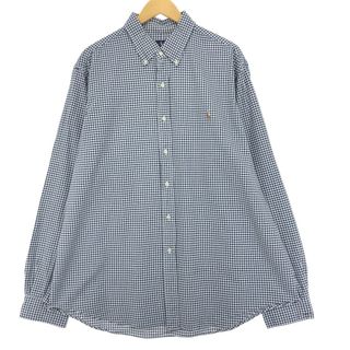 ラルフローレン(Ralph Lauren)の古着 ラルフローレン Ralph Lauren ギンガムチェック 長袖 ボタンダウンチェックシャツ メンズXXL /eaa451722(シャツ)