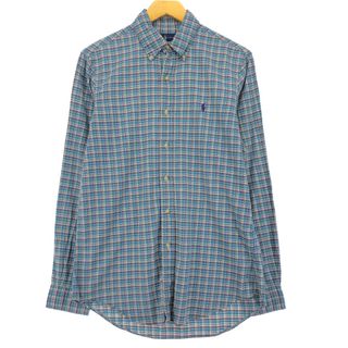 ラルフローレン(Ralph Lauren)の古着 ラルフローレン Ralph Lauren 長袖 ボタンダウンチェックシャツ メンズS /eaa451723(シャツ)