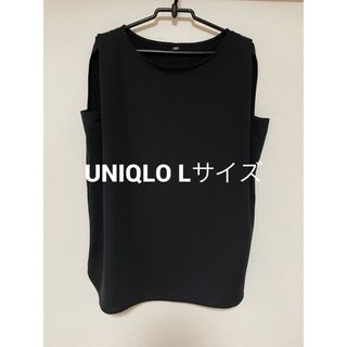 ユニクロ(UNIQLO)のクレープジャージーt （ノースリーブ）(Tシャツ(半袖/袖なし))