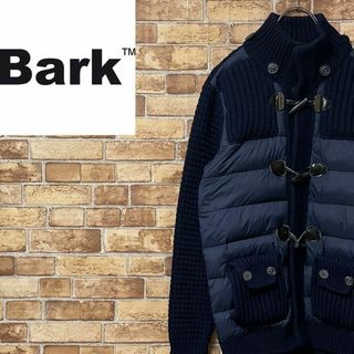 バーク(BARK)のBark　バーク　ニットダッフル　ダウン　ネイビー　イタリア　ジャケット　M(ダッフルコート)