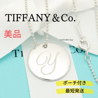 ティファニー(Tiffany & Co.)の【美品】TIFFANY&Co. ノーツ レター Y ディスク ネックレス(ネックレス)