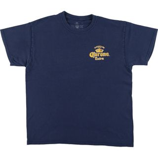 古着 CORONA EXTRA コロナエキストラ バックプリント アドバタイジングTシャツ メンズL  /eaa450691(Tシャツ/カットソー(半袖/袖なし))