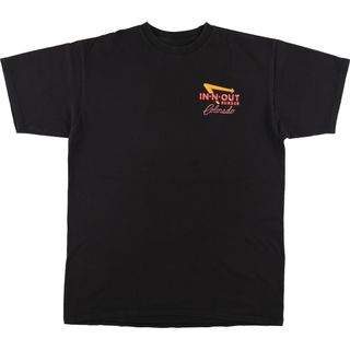 古着 IN-N-OUT BURGER バックプリント アドバタイジングTシャツ メンズM  /eaa450697(Tシャツ/カットソー(半袖/袖なし))