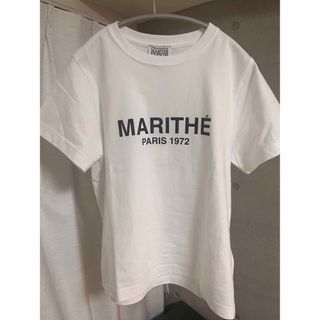 マリテフランソワジルボー(MARITHE + FRANCOIS GIRBAUD)の【新品未使用】マリテフランソワジルボー　Tシャツ　ホワイト　Sサイズ　ポーチ付属(Tシャツ(半袖/袖なし))