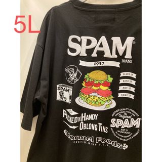 新品 大きいサイズメンズ 5L スパム Tシャツ 刺繍ロゴ SPAM 沖縄(Tシャツ/カットソー(半袖/袖なし))