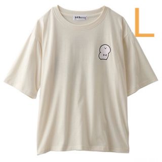 お文具といっしょ　パシオス　オフホワイト　Tシャツ　Lサイズ(Tシャツ(半袖/袖なし))