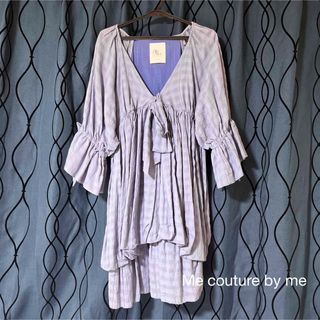 ミーアンドミークチュール(me & me couture)のMe couture by me ガーリー コットン Aライン チュニック (チュニック)